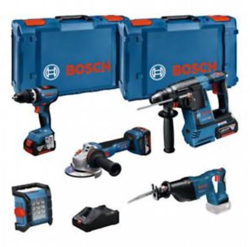 0615A5007S Set combinat  PRO Trusă de 5 scule de 18 V: GSB+GBH+GWS+GSA+GLI+3x5+GAL - ROBERT BOSCH 0615A5007S  imagine