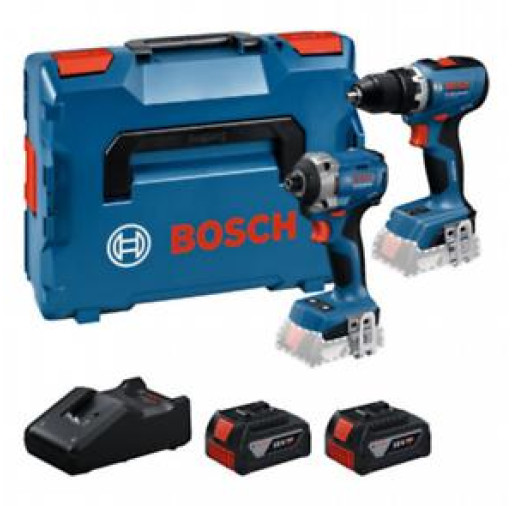 0615A50090 PRO Trusă de 2 scule de 18 V: GSR + GDR + 2x GBA 5.0 Ah + GAL 18V-40 - ROBERT BOSCH 0615A50090 imagine