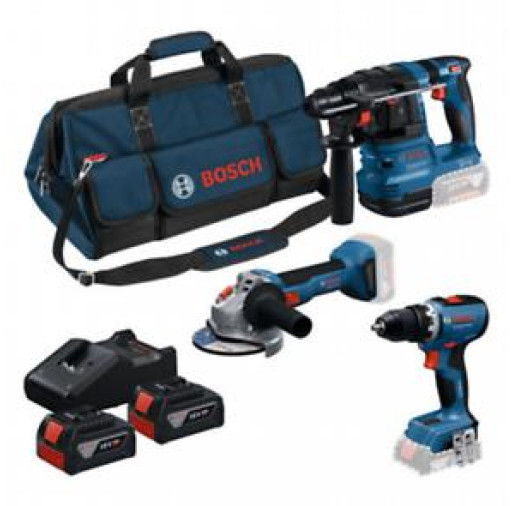0615A50094 PRO Trusă de 3 scule de 18 V: GSR + GWS + GBH + 2 x GBA 18V 4.0 Ah + GAL 18V-40 - ROBERT BOSCH 0615A50094 imagine