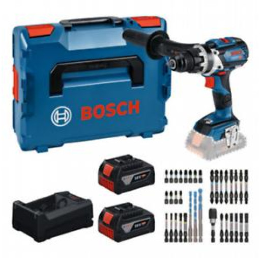 0615A500E3 Trusă de scule: GSR 18V-110 C + 2x GBA 5.0Ah + GAL 12V/18V-80 + set de biţi - ROBERT BOSCH 0615A500E3  imagine