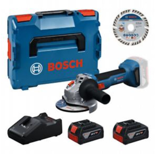 0615A500E7 Trusă de scule: GWS 18V-8 + 2x GBA 4.0Ah + GAL 18V-40 + disc de tăiere de 125 mm - ROBERT BOSCH 0615A500E7  imagine