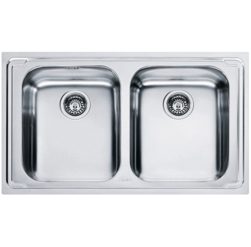 101.0021.626 Chiuveta bucatarie Franke Logica Line LLX 620-L cu 2 cuve, 860x500mm, inox lucios -  Franke 101.0021.626 imagine