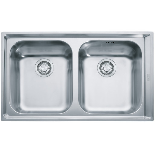 101.0040.733 Chiuveta bucatarie Franke Neptune NEX 620 cu 2 cuve, 860x510mm, inox lucios -  Franke 101.0040.733 imagine