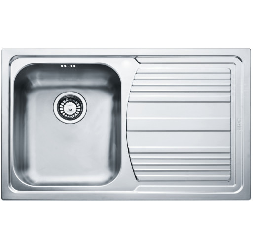 101.0086.232 Chiuveta bucatarie Franke Logica Line LLL 611, picurator dreapta, 790x500, margine Slim, sifon inclus, inox anticalcar  -  Franke 101.0086.232 imagine