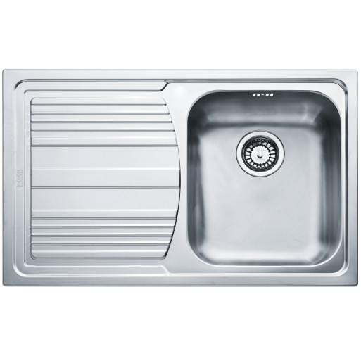 101.0086.233 Chiuveta bucatarie Franke Logica Line LLL 611, picurator stanga, 790x500, margine Slim, sifon inclus, inox anticalcar -  Franke 101.0086.233 imagine