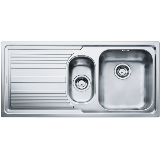 101.0086.254 Chiuveta bucatarie Franke Logica Line LLL 651 cu 2 cuve si picurator stanga, 1000x500mm, inox dekor\ -  Franke 101.0086.254 imagine