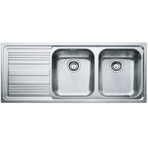 101.0086.284 Chiuveta Franke Logica Line - LLL 621 Inox Dekor picurator stanga -  Franke 101.0086.284 imagine