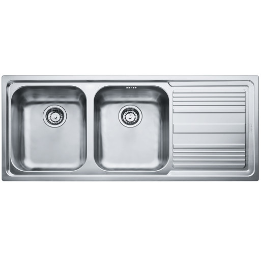 101.0150.851 Chiuveta bucatarie Franke Logica Line LLX 621 cu 2 cuve, picurator dreapta, 1160x500mm, inox lucios -  Franke 101.0150.851 imagine