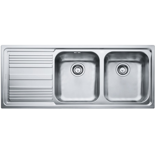 101.0152.588 Chiuveta bucatarie Franke Logica Line LLX 621 cu 2 cuve, picurator stanga, 1160x500mm, inox lucios  -  Franke 101.0152.588  imagine