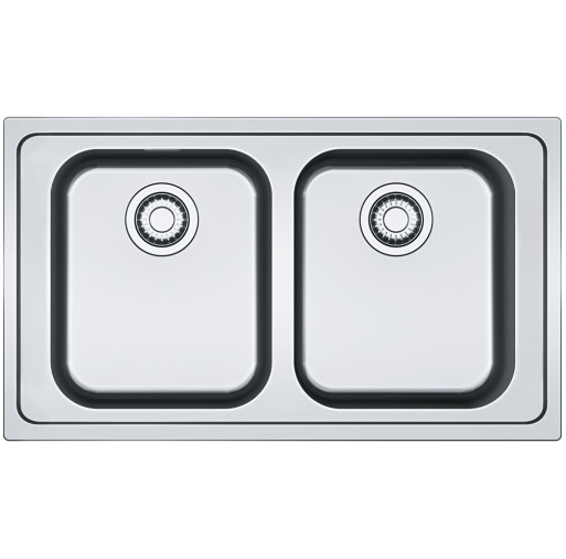 101.0356.664 Chiuveta bucatarie Franke Smart SRX 620-86 slim, cu 2 cuve, 860x500mm, inox lucios -  Franke 101.0356.664 imagine