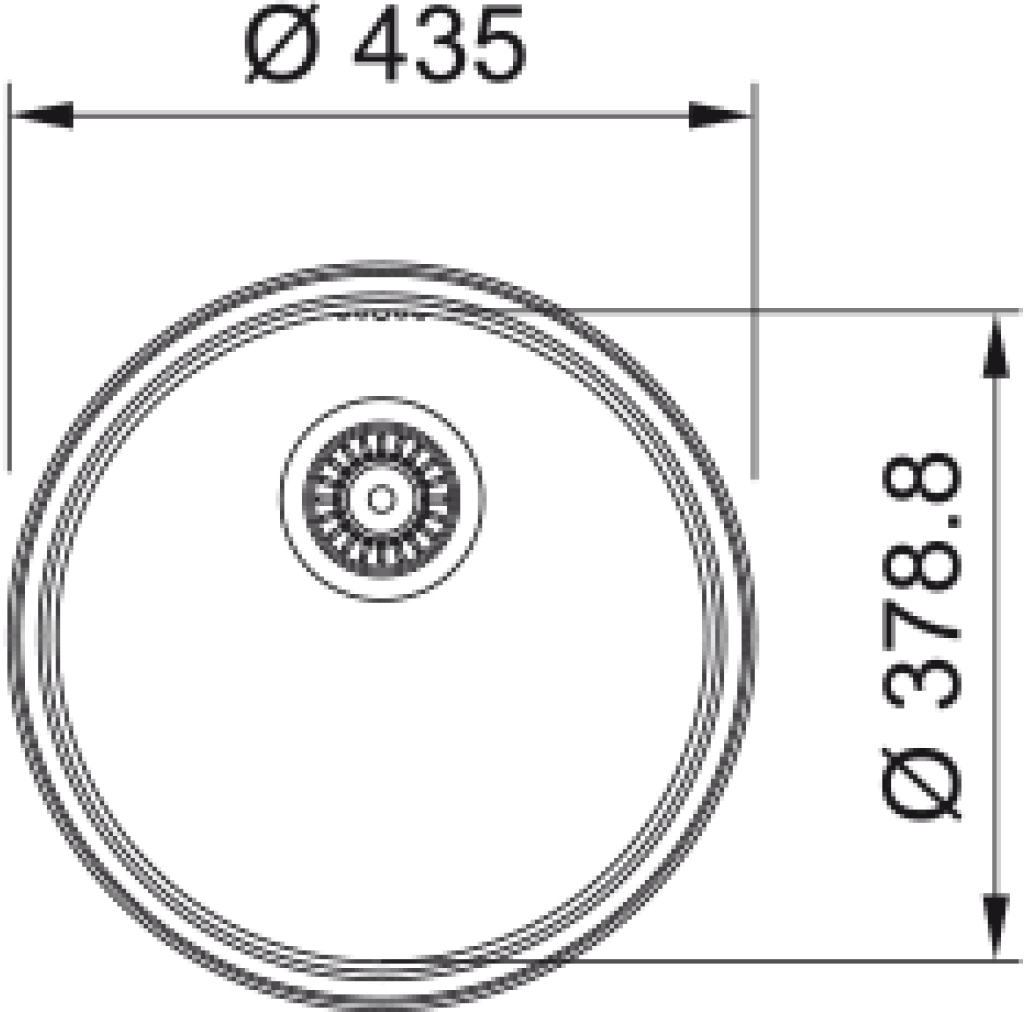 101.0692.523 Chiuveta bucatarie Franke Rondo ROX 610/110-38, d 435mm, inox -  Franke 101.0692.523 imagine 1