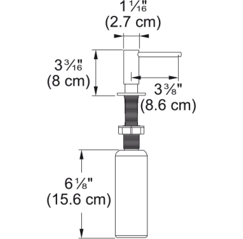 112.0717.103 Dozator Atlas Inox Anthracite -  Franke 112.0717.103 imagine 1