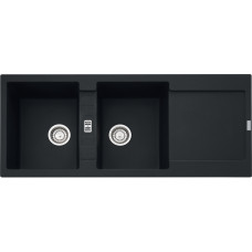 114.0630.884 Chiuveta bucatarie Franke Maris MRG 621 cu doua cuve, 1160x500mm, fragranite, Matte Black 114.0630.884 imagine 27587