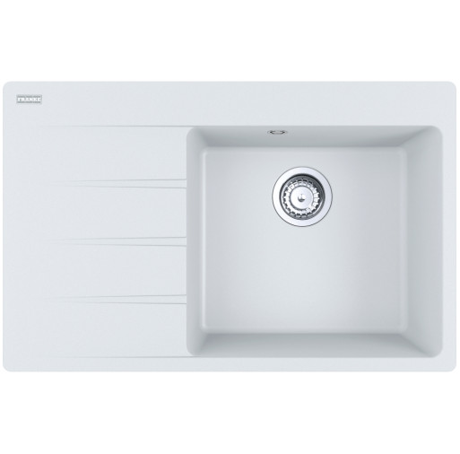 114.0633.137 Chiuveta bucatarie Franke Centro CNG 611/211-78 ST, picurator stanga, 78x50cm, fragranite, Bianco -  Franke 114.0633.137  imagine