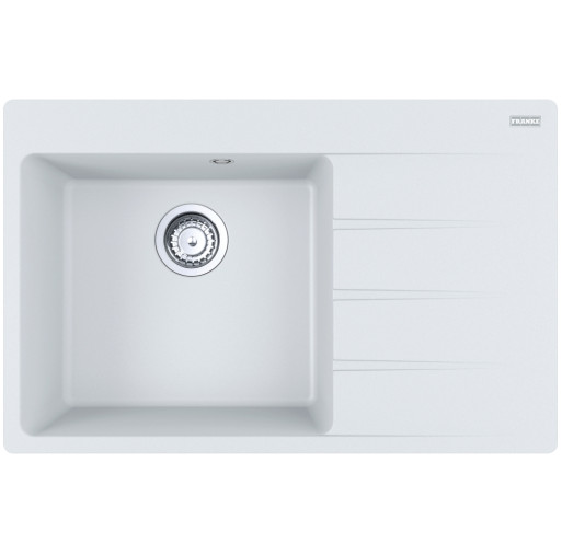 114.0633.144 Chiuveta bucatarie Franke Centro CNG 611/211-78 DR, picurator dreapta, 78x50cm, fragranite, Bianco -  Franke 114.0633.144 imagine