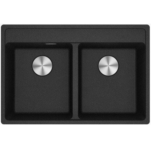 114.0661.675 Chiuveta bucatarie Franke Maris MRG 620-35-35 TL cu doua cuve, 760x510mm, fragranite, Nero -  Franke 114.0661.675  imagine