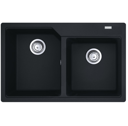 114.0687.311 Chiuveta bucatarie Franke Urban UBG 620-36-33, doua cuve, 780x500mm, fragranite Matte Black -  Franke 114.0687.311  imagine
