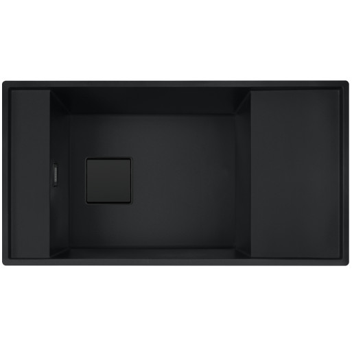 114.0718.447 Chiuveta bucatarie Franke Mythos Fresno FSG 611-88, 877x495mm, fragranite, Matte Black -  Franke 114.0718.447 imagine