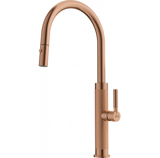 115.0711.557 Baterie bucatarie Franke Mythos Masterpiece J cu dus extractibil, copper -  Franke 115.0711.557  imagine