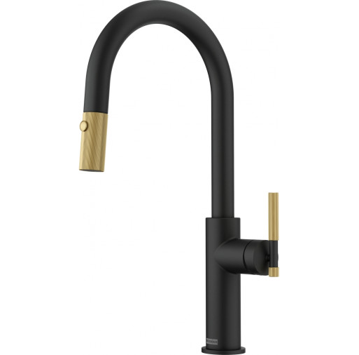115.0747.673 Baterie Maris Stripes Dus Matte Black-Gold -  Franke 115.0747.673 imagine