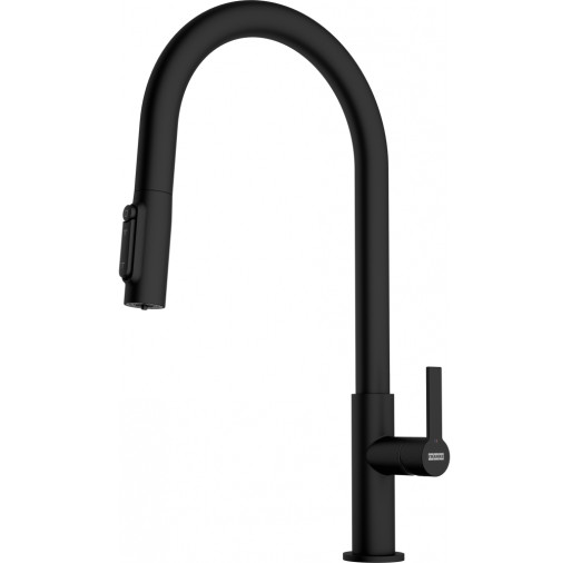 120.0730.911 Baterie bucatarie 3 cai Franke Maris Clear Water cu dus extractibil Matte Black -  Franke 120.0730.911 imagine