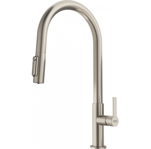 120.0736.604 Baterie bucatarie 3 cai Franke Maris Clear Water cu dus extractibil Inox  -  Franke 120.0736.604 imagine