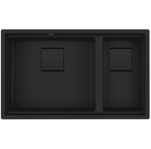 125.0749.682 KUBUS 2 PRO COLORLINE Chiuveta Fragranite KNG PRO 120 Matte Black  -  Franke 125.0749.682  imagine