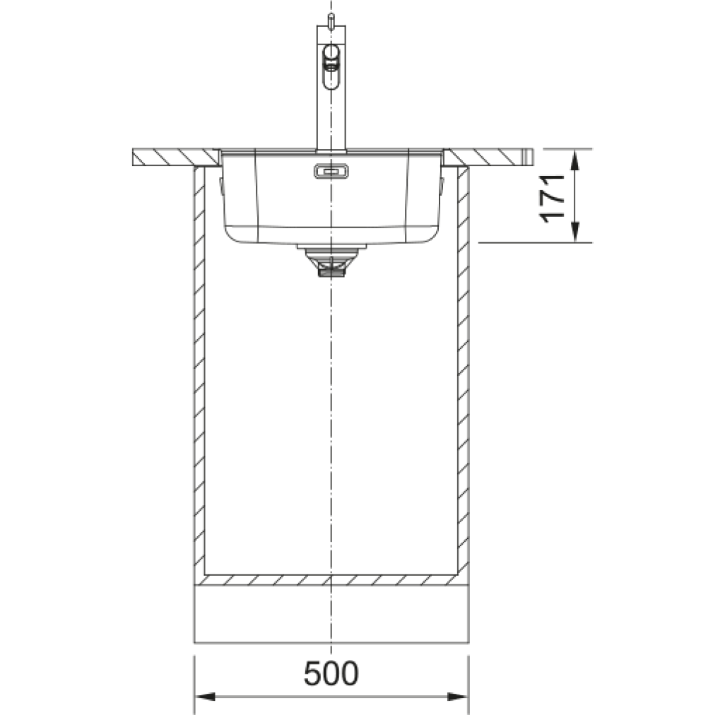 127.0704.666 Chiuveta bucatarie Franke Smart SRX 210-40 cu 1 cuva, 430x510mm, inox lucios -  Franke 127.0704.666  imagine 1