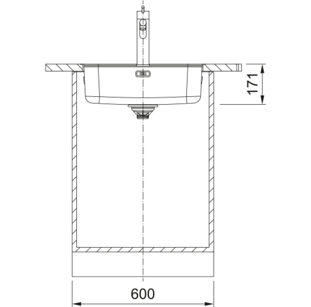 127.0704.667 Chiuveta bucatarie Franke Smart SRX 210-50 cu 1 cuva, 530x510mm, inox lucios -  Franke 127.0704.667 imagine 1