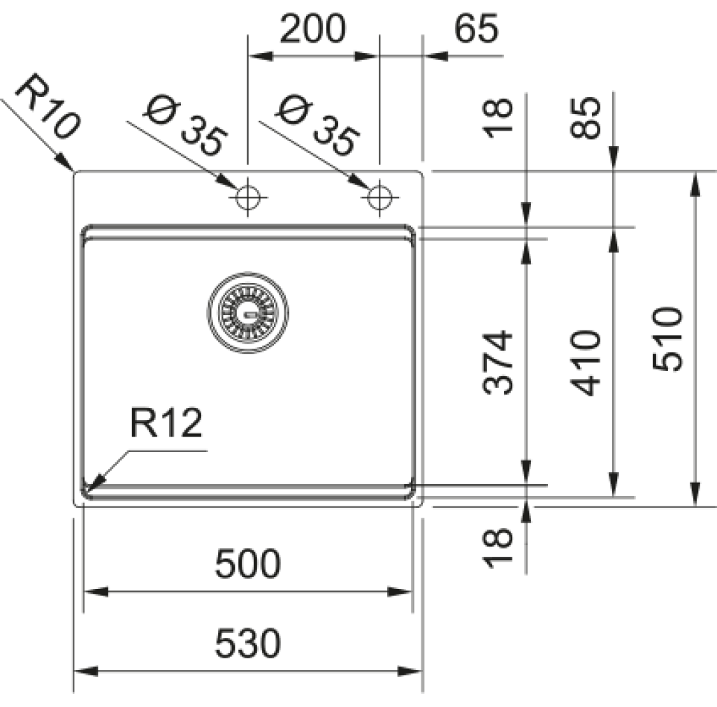 127.0749.856 Chiuveta Inox BXX PRO 210-50  -  Franke 127.0749.856 imagine 1