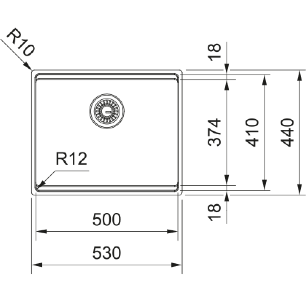 127.0749.858 Chiuveta Inox BXX PRO 210/110-50  -  Franke 127.0749.858 imagine 1
