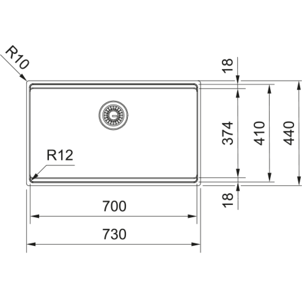 127.0749.859 Chiuveta Inox BXX PRO 210/110-70  -  Franke 127.0749.859 imagine 1