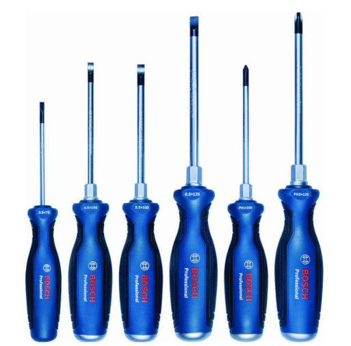 1600A016BF Set de 6 şurubelniţe SL/PH 1600A016BF imagine