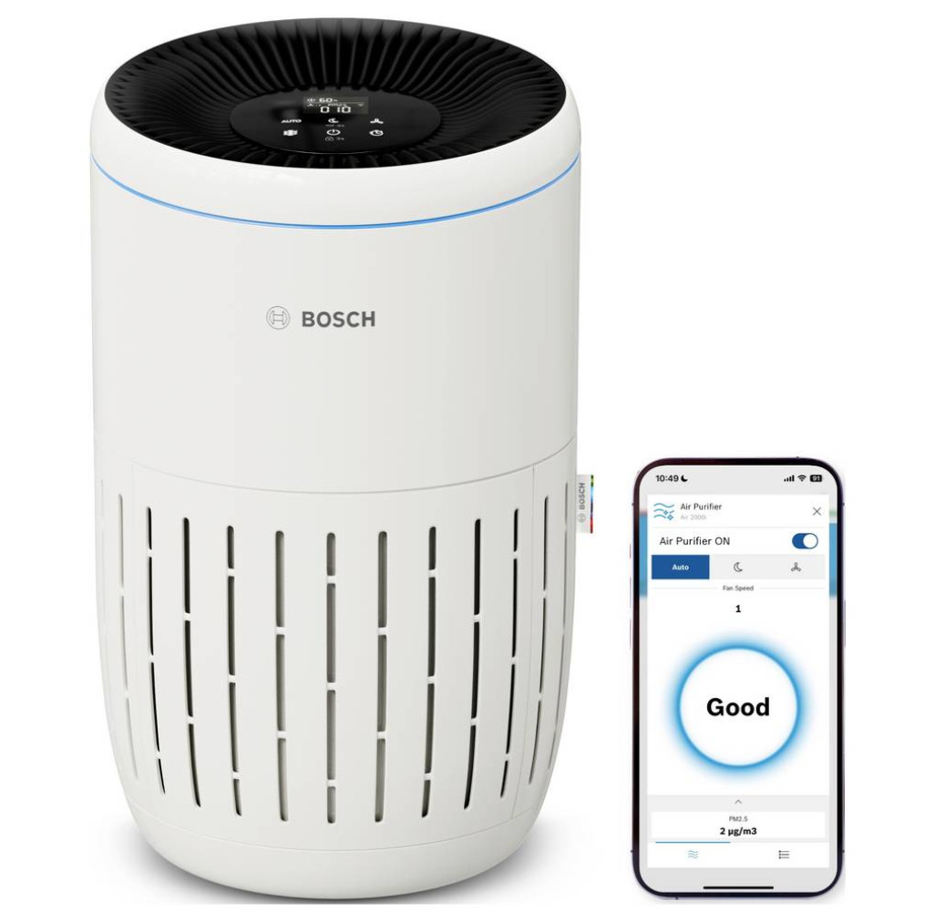 Purificator de aer Bosch 7733703375 Air 2000i, 37 m², alb, negru - BOSCH 7733703375 imagine 1