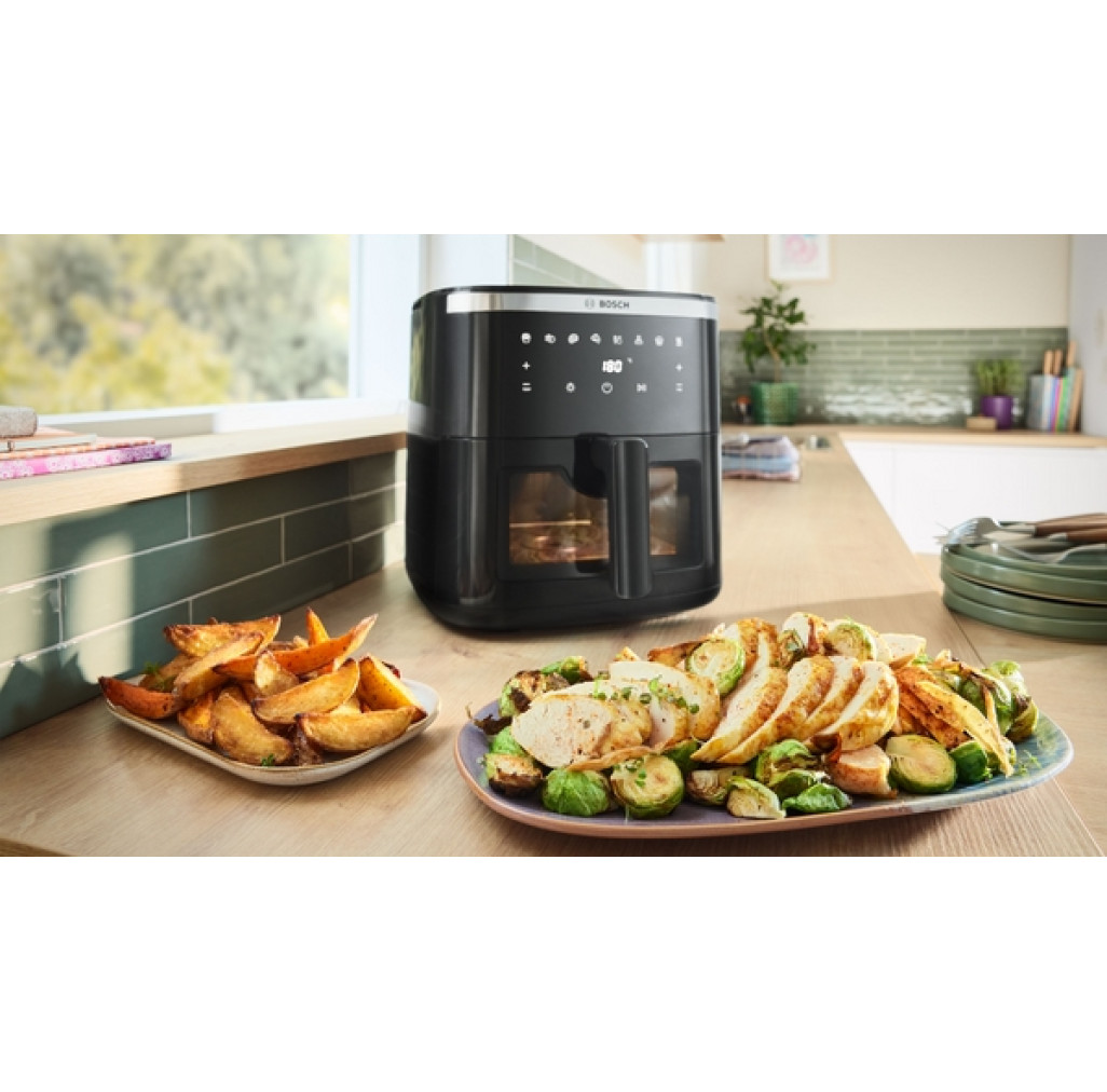 Friteuză cu aer cald Bosch MAF671B1 seria 6 Negru  MAF671B1  imagine 1