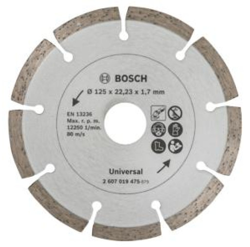 2607019475 Disc de tăiere diamantat pentru materiale de construcţii, Ø 125 mm  - ROBERT BOSCH 2607019475 imagine