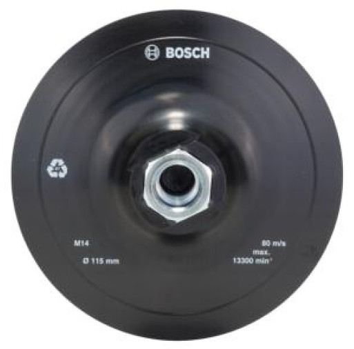 2609256271 Placă de şlefuire din cauciuc pentru polizor unghiular, sistem de prindere de tip arici, 115 mm  - ROBERT BOSCH 2609256271 imagine