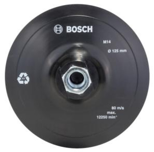 2609256272 Placă de şlefuire din cauciuc pentru polizor unghiular, sistem de prindere de tip arici, 125 mm  - ROBERT BOSCH 2609256272 imagine