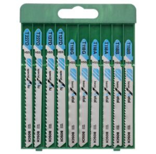 2609256745 Set de 10 pânze pentru ferăstrău vertical sistem de prindere în T  - ROBERT BOSCH 2609256745 imagine