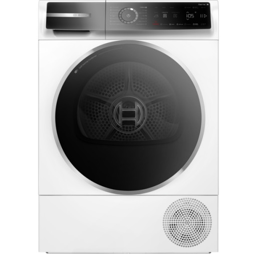 Uscator de rufe Bosch WQB246CNBY cu condensare și pompă de căldură seria 8, 9 kg Alb  WQB246CNBY imagine