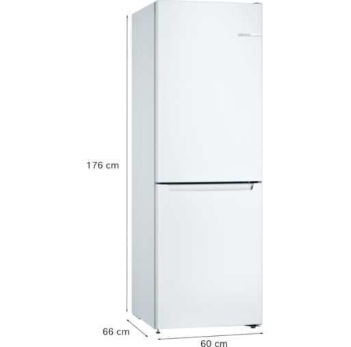 Combina frigorifica Bosch KGN33NWEB No frost 176 cm Alb KGN33NWEB imagine