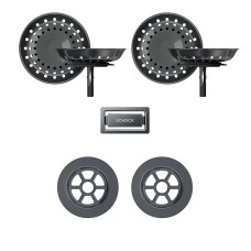 400052GUB Parti vizibile Schock pt chiuveta cu kit de scurgere manual GREN200 PRED150 Gunmetal 400052GUB imagine 28983