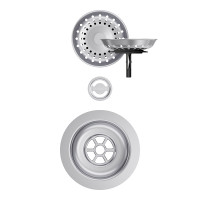 400060EDM Parti vizibile Schock pt chiuveta cu kit de scurgere manual MONN100S-N100 NEMN100S-N100 MANR100 TOLD100X GAXN100-N100L Inox Periat 400060EDM imagine 27903