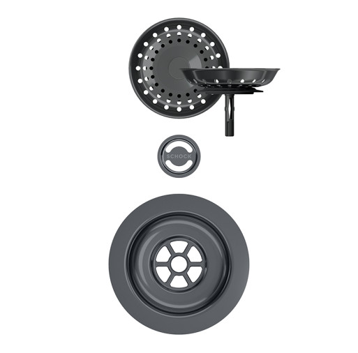 400060GUB Parti vizibile Schock pt chiuveta cu kit de scurgere manual MONN100S-N100 NEMN100S-N100 MANR100 TOLD100X GAXN100-N100L Gunmetal -  SCHOCK 400060GUB  imagine