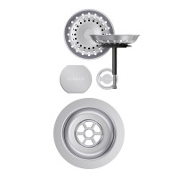 400061EDM Parti vizibile Schock pt chiuveta cu kit de scurgere automat MONN100S-N100 NEMN100S-N100 MANR100 TOLD100X GAXN100-N100L Inox Periat 400061EDM imagine 28150