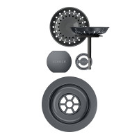 400061GUB Parti vizibile Schock pt chiuveta cu kit de scurgere automat MONN100S-N100 NEMN100S-N100 MANR100 TOLD100X GAXN100-N100L Gunmetal 400061GUB imagine 28153
