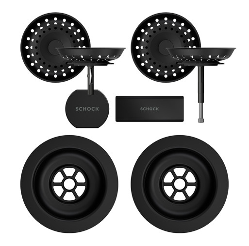 400067PUR Parti vizibile Schock pt chiuveta cu kit de scurgere automat HONN200 KALM175 SIGD150-D200 WATD150 Puro -  Schock 400067PUR imagine