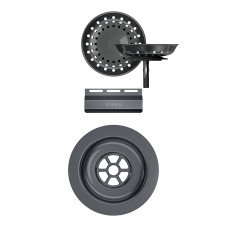 400068GUB Parti vizibile Schock pt chiuveta cu kit de scurgere manual MOND100X-D100S-D100-D100L Gunmetal 400068GUB imagine 28115