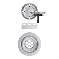 400076EDM Parti vizibile Schock pt chiuveta cu kit de scurgere manual SIGD100 WATD100 Inox Periat 400076EDM imagine 28229