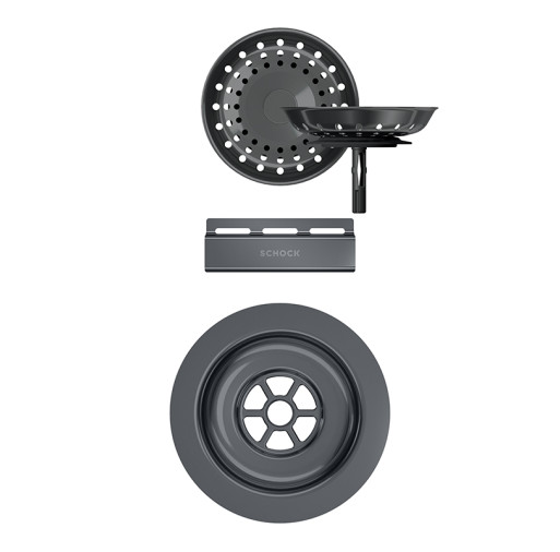 400076GUB Parti vizibile Schock pt chiuveta cu kit de scurgere manual SIGD100 WATD100 Gunmetal -  SCHOCK 400076GUB imagine